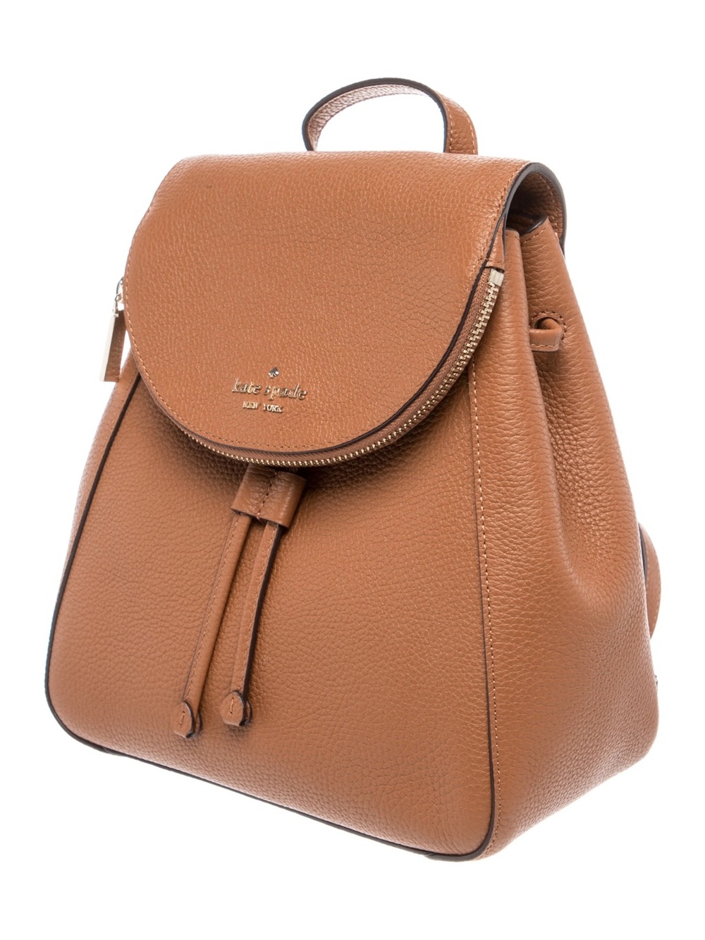 kate spade Leila Medium Pebbled Tan Leather Backpack